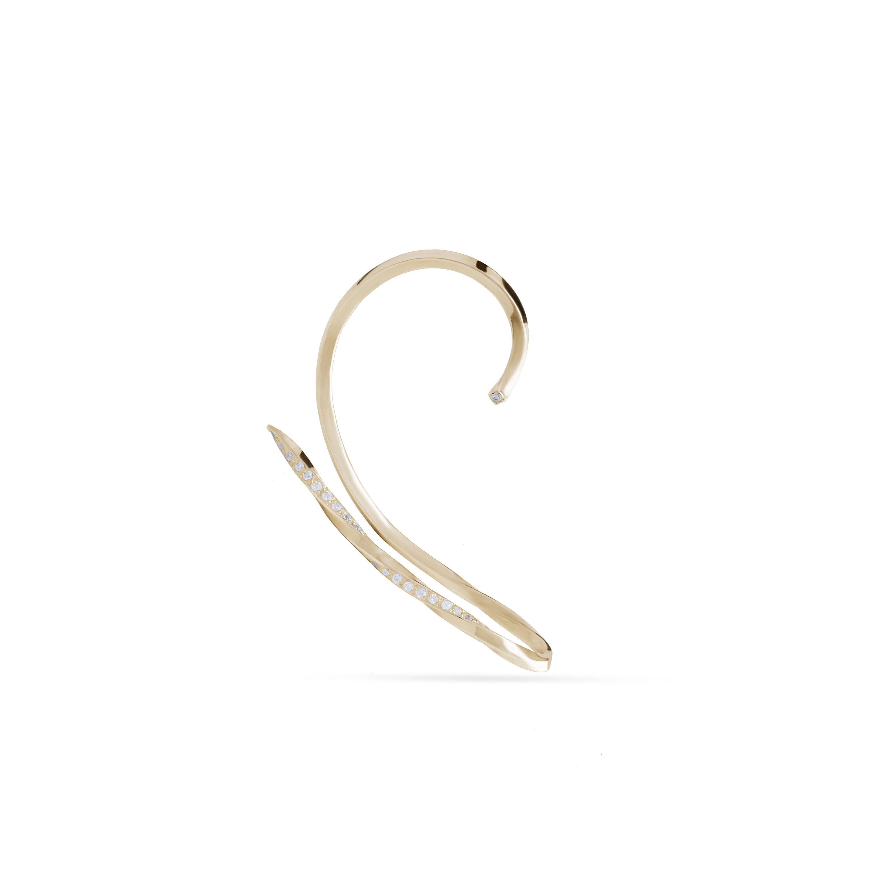 Brincos Ear Love Cuff Abrelina
