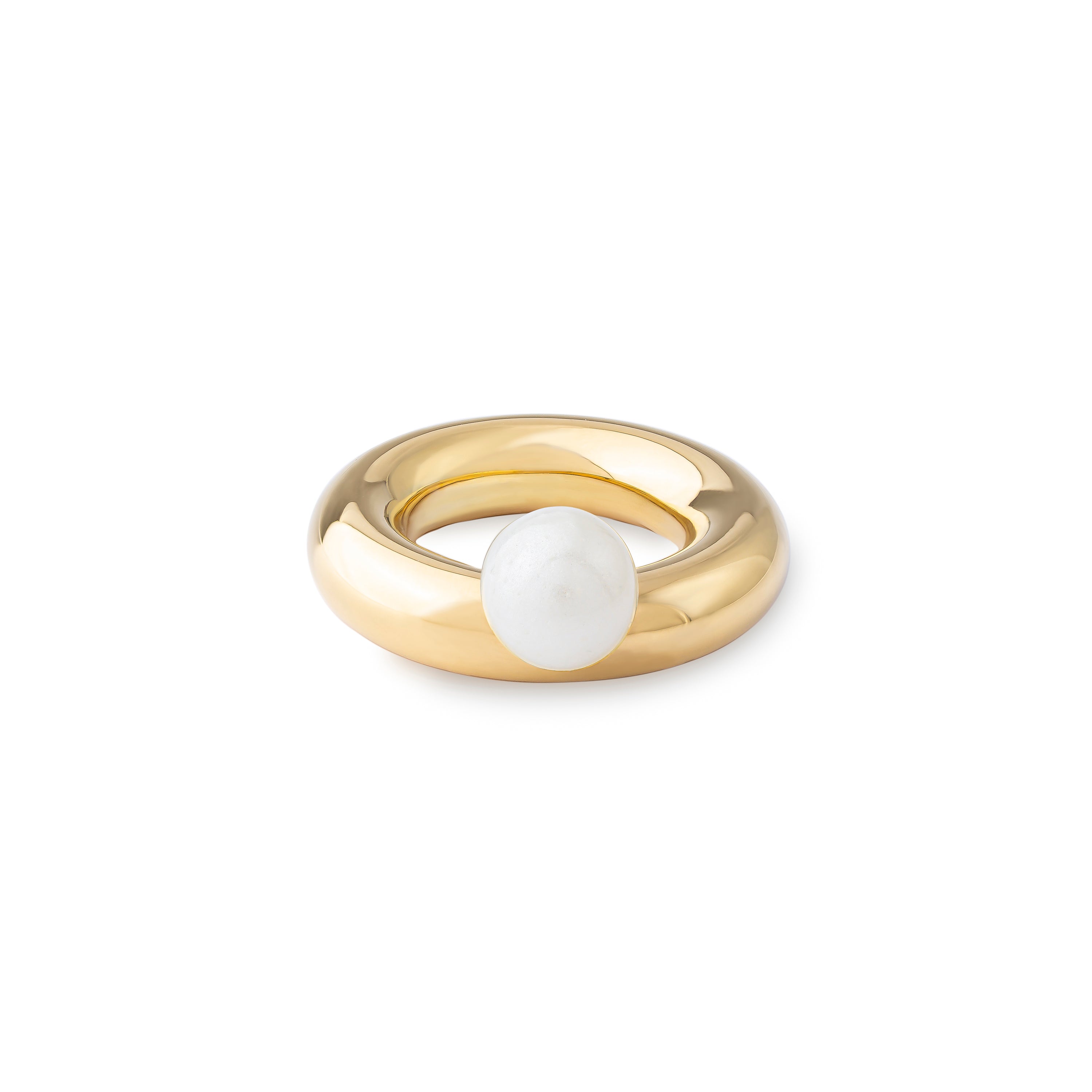 White Pearl Boia Ring