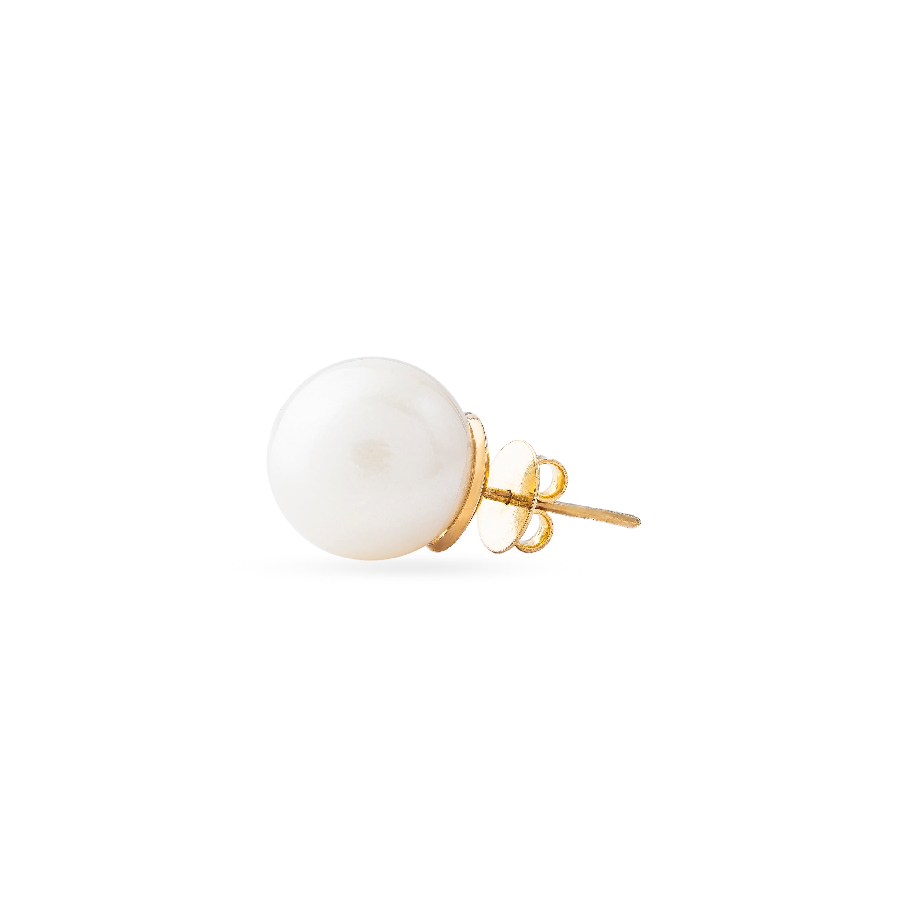 White Pearl Earrings